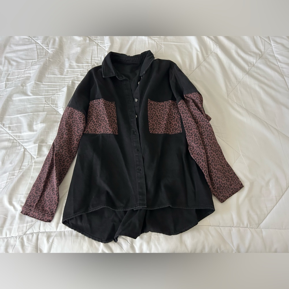 Stylish Black and Brown Women's Jacket